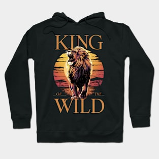 Lion With Words: King of the Wild (b) Hoodie